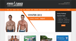 Desktop Screenshot of fitnessmaniacs.co.za